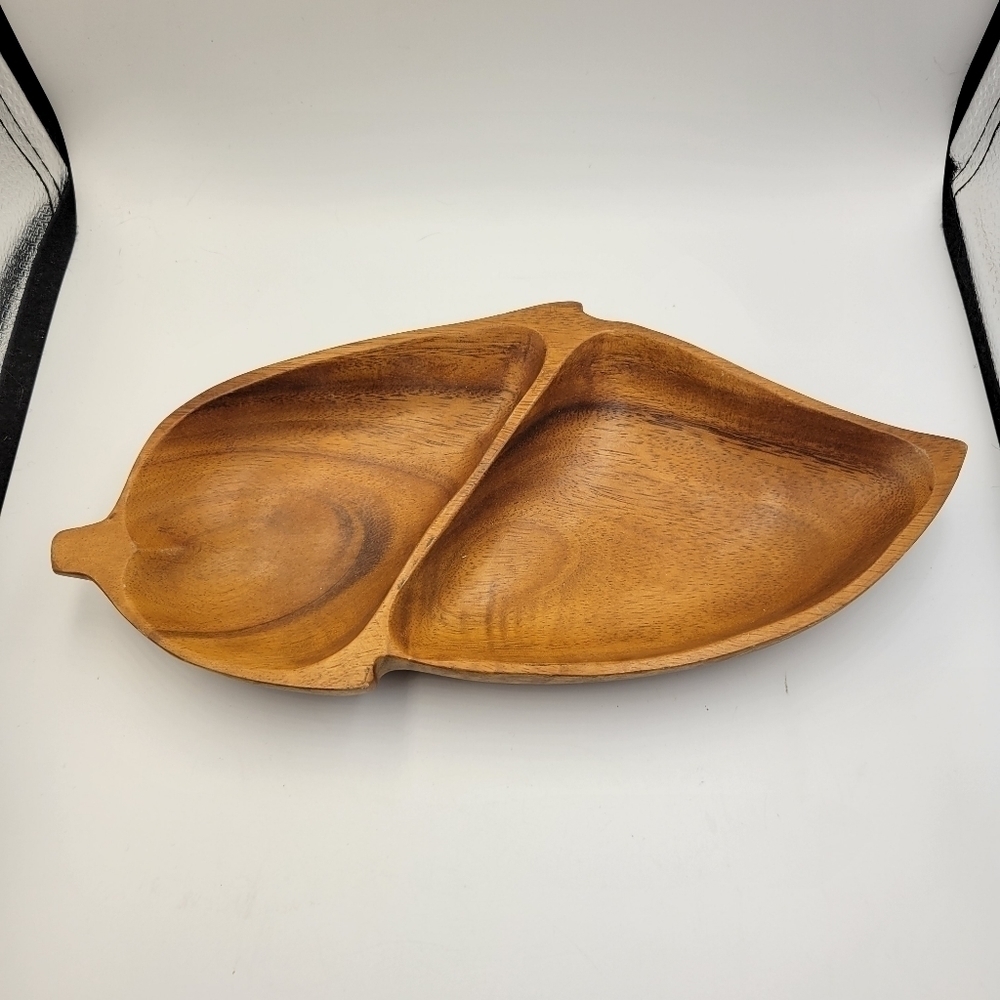 Vintage Hawaii Monkeypod Candy Dish